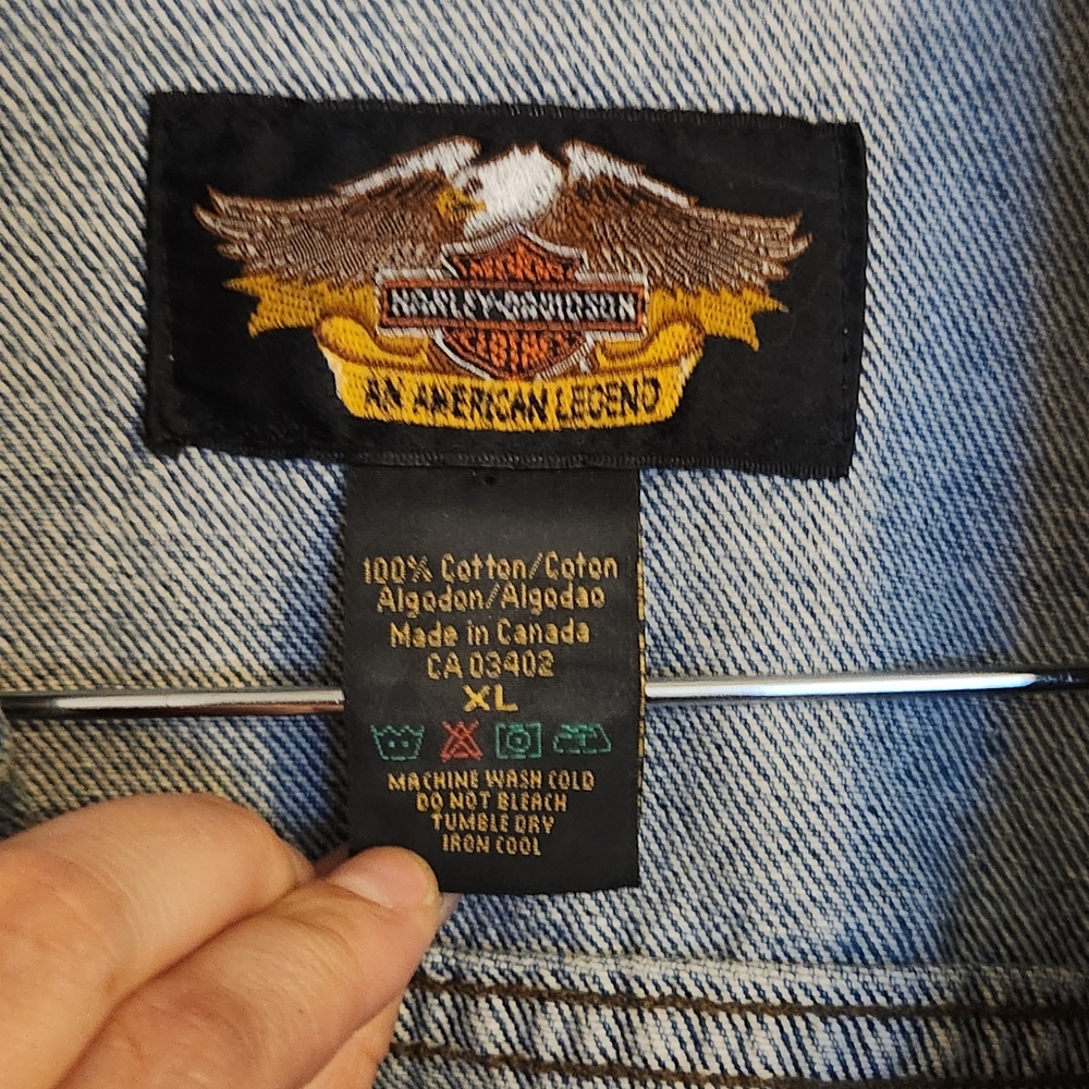 Harley-Davidson Blue Denim Jacket - Picture 4 of 7